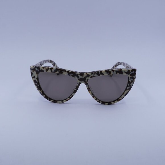 Bottega Veneta BV1018S 006 Sunglasses Brown Ivory Cat Eye Frame, Brown Lenses - Picture 2 of 10